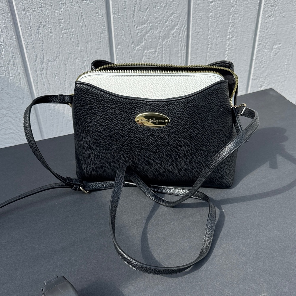 Black and White Crossbody Bag